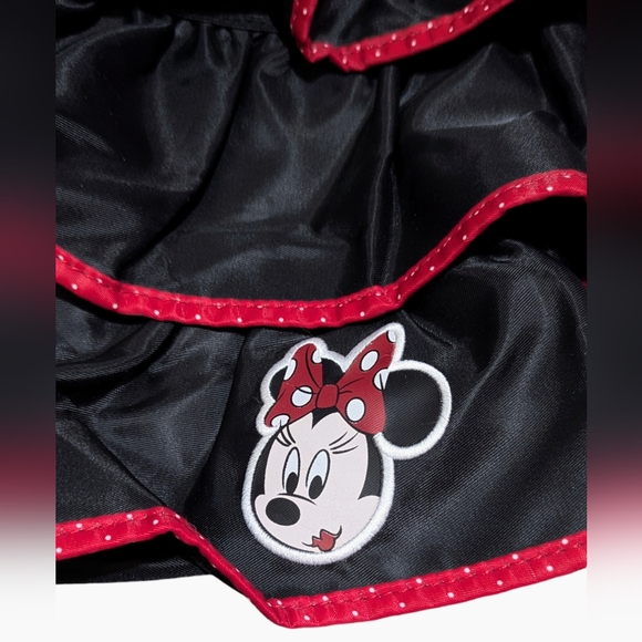 DisneyParks Minnie Mouse Ear/Red White Polka Dot Bow Ruffled Drawstring Backpack - Picture 6 of 15